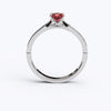 varitsa-jewellers - Solitaire Gold Engagement with 0.5ct Princess Cut Ruby - 01SG07R